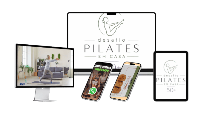 Aulas do desafio de pilates em casa